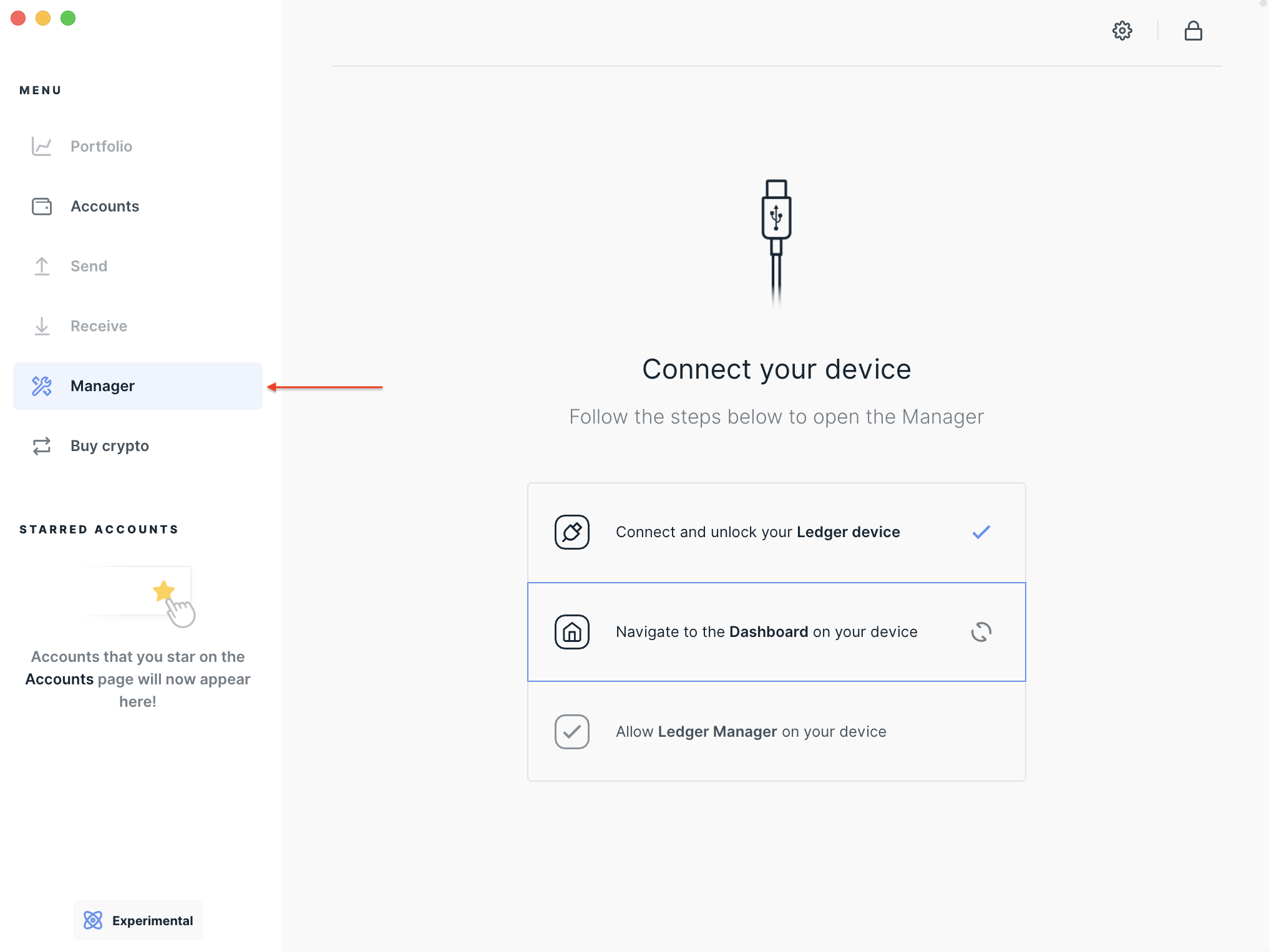 Ledger Live 管理界面